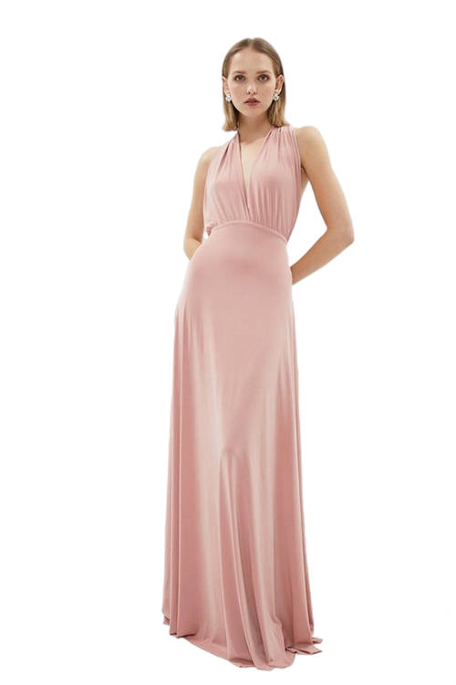 Jacques Vert Blush Petite Multiway Bridesmaid Maxi Dress​ BCC01470